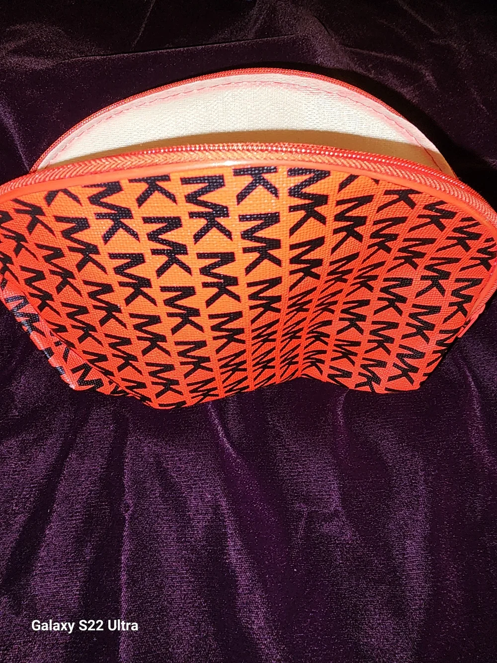 MK Print Red and Black Logo, Polka Dot & Black Multi Size Cosmetic Pouches